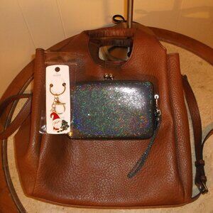 Holiday Bundle: Tote Bag, Clutch Purse & New Santa Charm